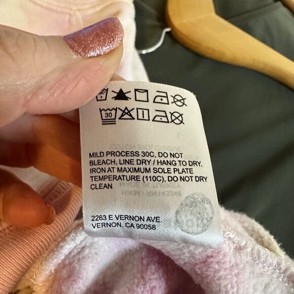 Reformation Tanner Classic Tie Dye Hoodie Womens Size XS Sweatshirt Soft Knit - Picture 7 of 8